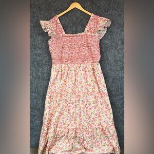 English Factory Pink Floral Dress Size 2X